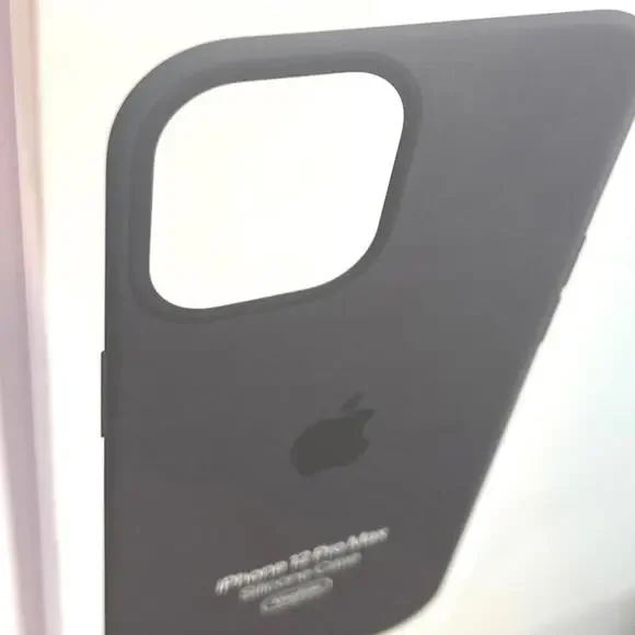 NIB Apple iPhone 12 Pro Max #A2498 Black Silicone MagSafe Case Factory Sealed - Picture 2 of 9